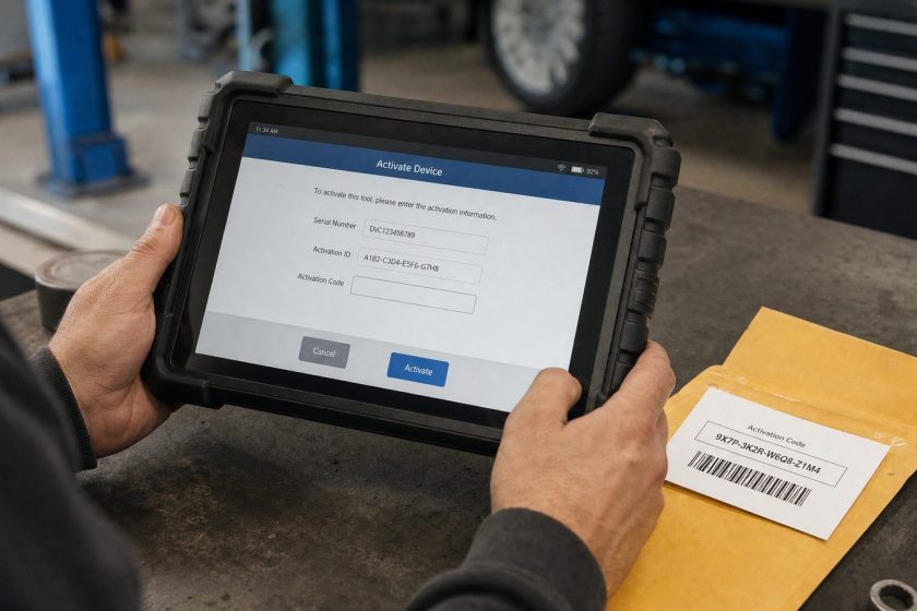 Activarea unui tester de diagnoză auto cu cod de activare